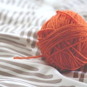 Ball of Orange Yarn