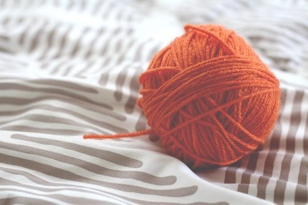 Ball of Orange Yarn